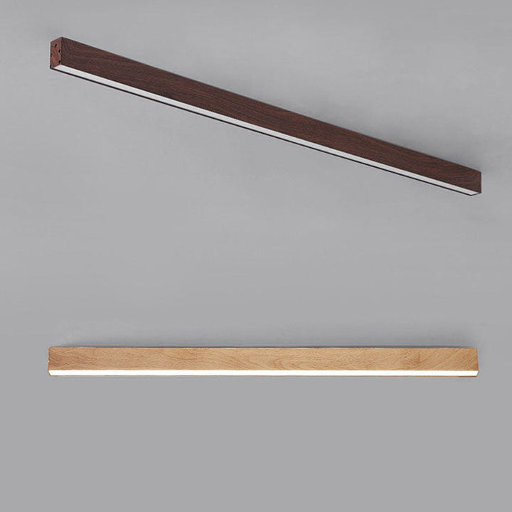 Flush Mount Ceiling Light Aluminum 23.6 in 12W Walnut Living Room Bedroom LED Modern Lighting Fixture | Kalsten