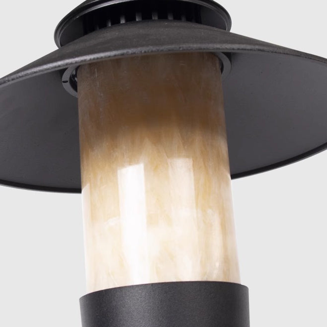 Modern Minimalist Umbrella Waterproof Aluminum Marble LED Outdoor Light For Garden | Kalsten