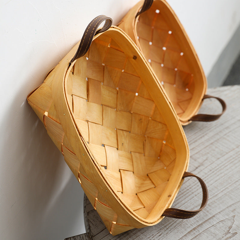 Unisex Multifunctional Storage Box made of Woven Natural Material Kalsten