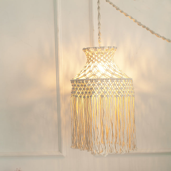 Macramé Hanging Pendant Light Kalsten