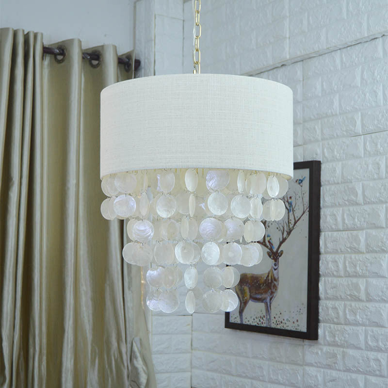 Elegant Capiz Shell Pendant Light