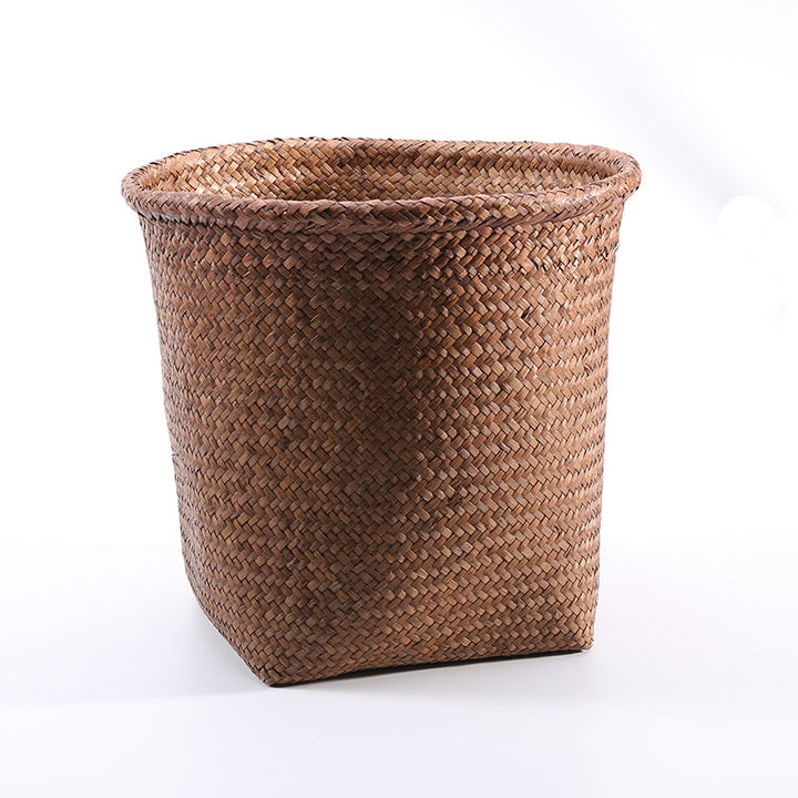 Handcrafted Natural Fiber Storage Bin Kalsten