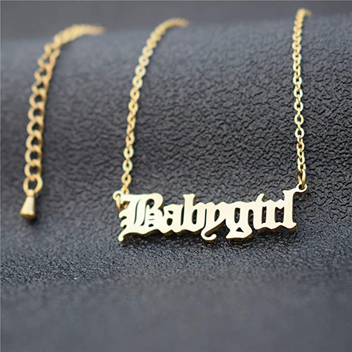 Customized Nameplate Necklace Kalsten