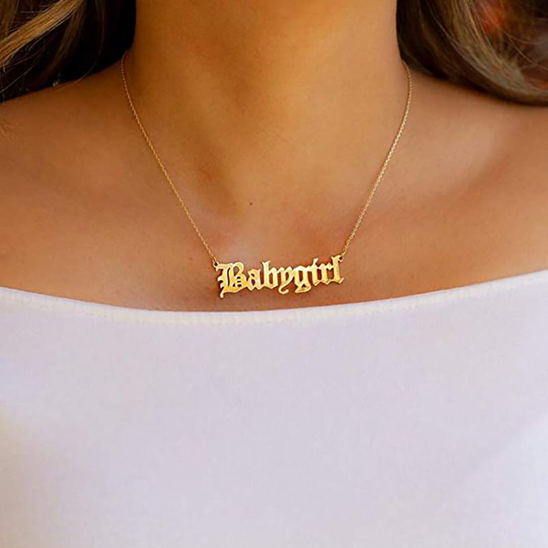 Customized Nameplate Necklace Kalsten