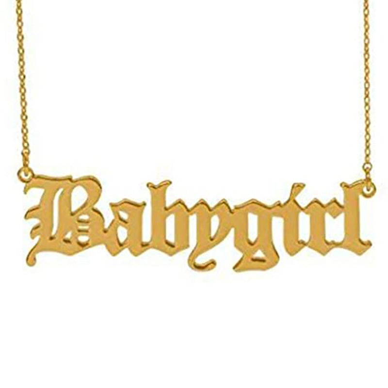 Customized Nameplate Necklace Kalsten