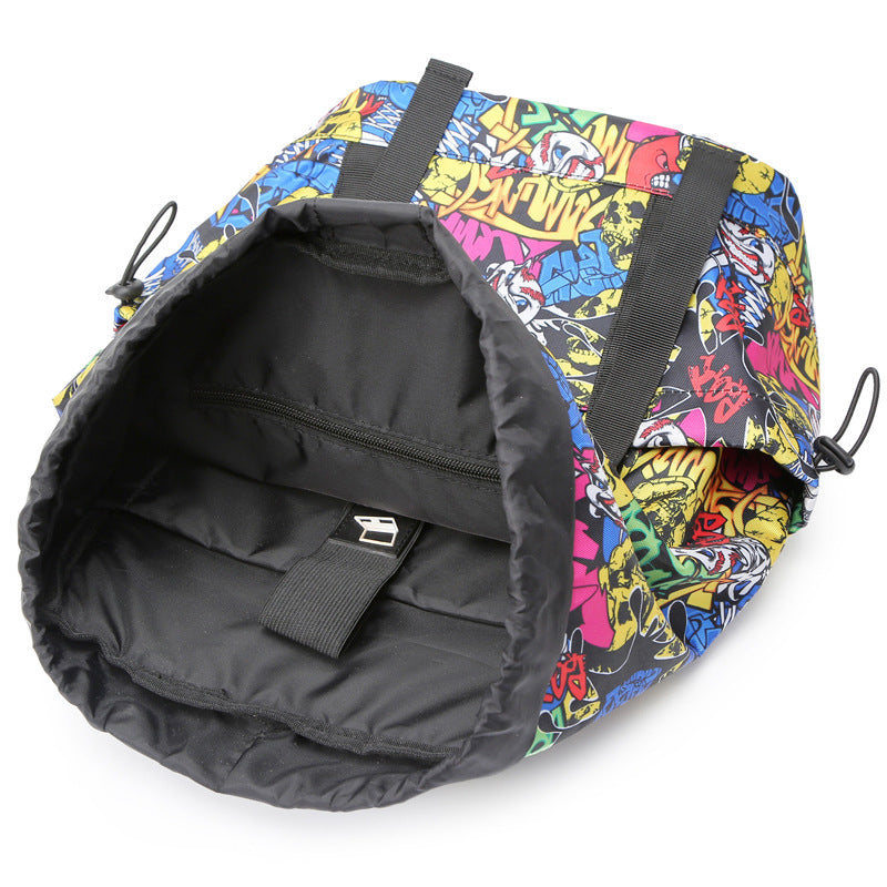 WoFloral Patterned Multi-Compartment Backpack kalsten