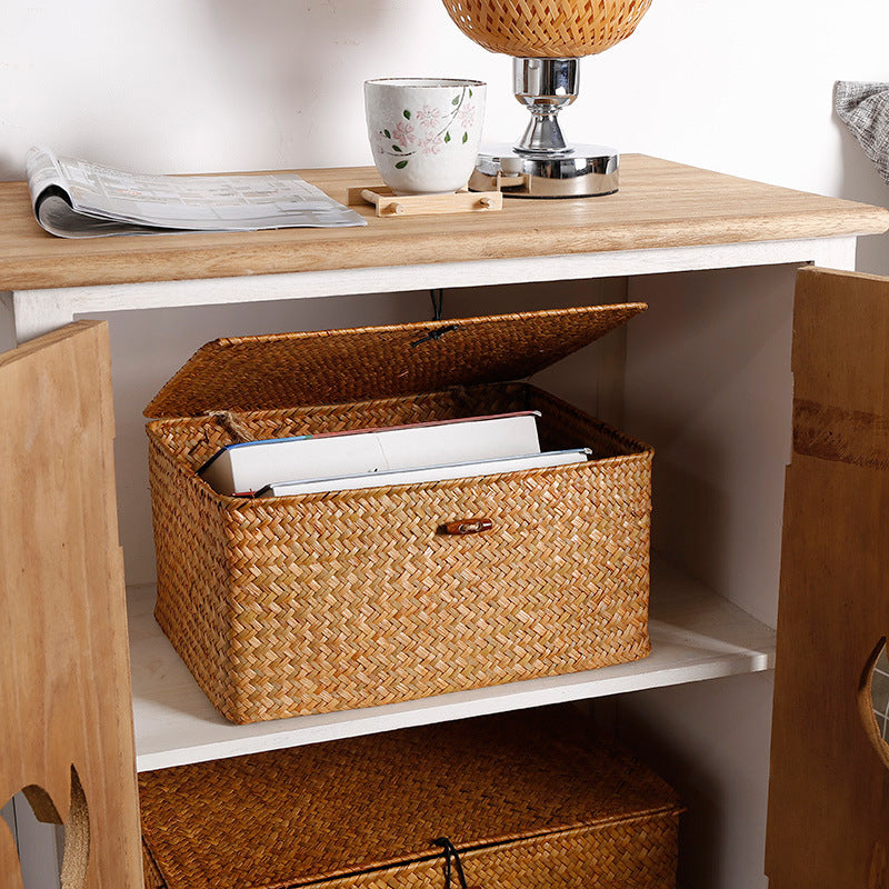 Unisex storage chest made of refined natural material Kalsten