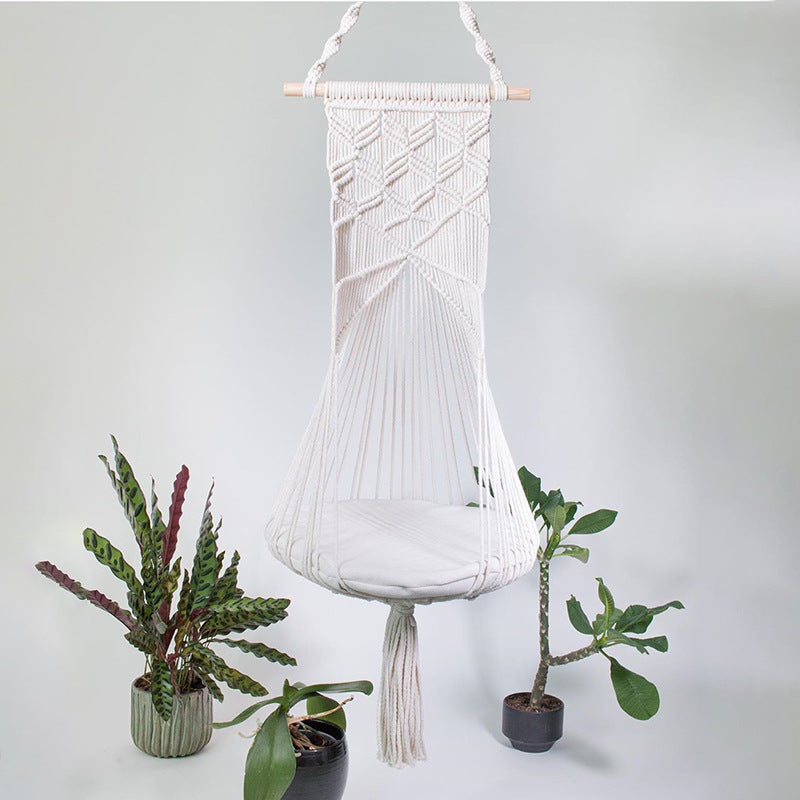 Macrame Wall Hanging Tapestry with Geometric Pattern Kalsten