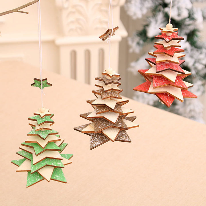 Elegant Wooden Star Ornament Kalsten