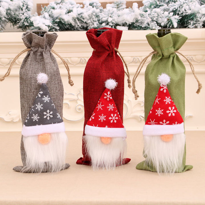 Decorative Holiday Wine Bottle Cover Kalsten