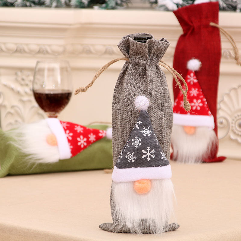 Decorative Holiday Wine Bottle Cover Kalsten