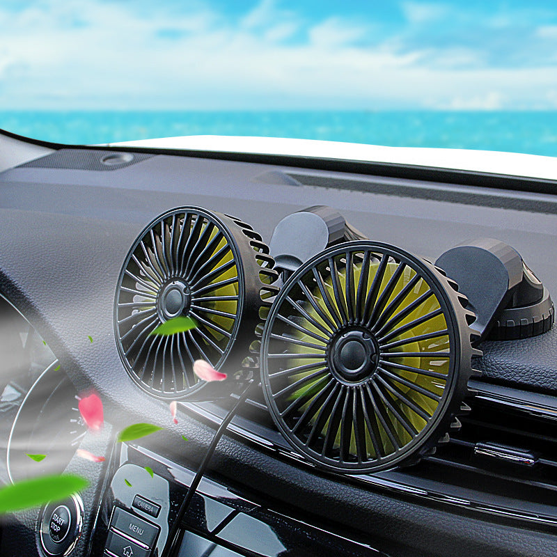 Dual-Head Rechargeable Portable Fan Kalsten