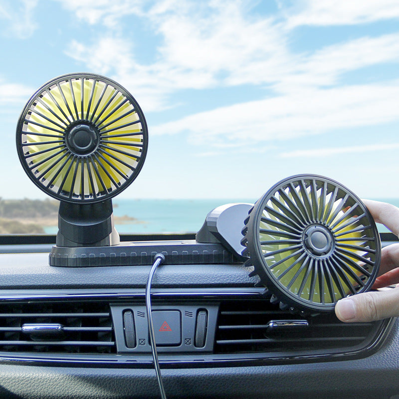 Dual-Head Rechargeable Portable Fan Kalsten