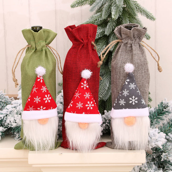Decorative Holiday Wine Bottle Cover Kalsten