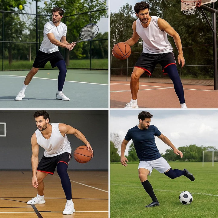 FlexiRelief | Full Leg Compression Sleeve – Knee Support – Graduated Pressure – Pain Relief – Recovery – Swelling Reduction Kalsten