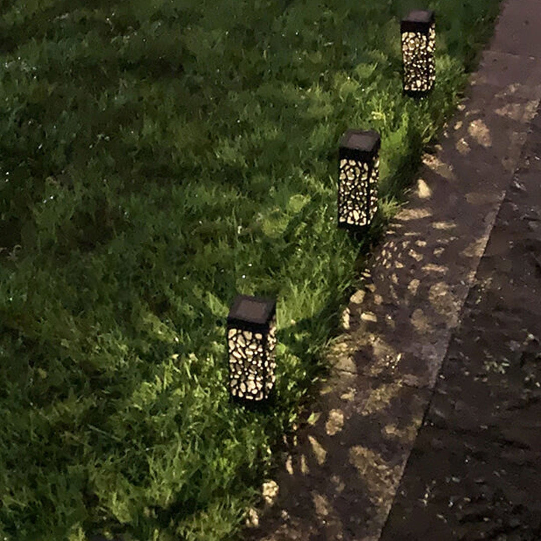 Creative Hollow Square Column LED Outdoor Lawn Ground Insert Landscape Light | Kalsten