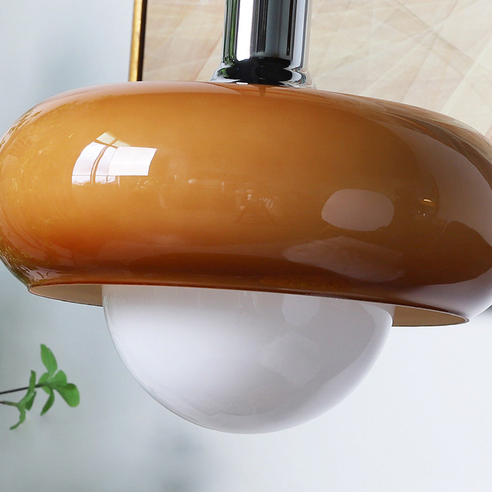 Bauhaus Dome Coffee Glass Pendant Light | Kalsten