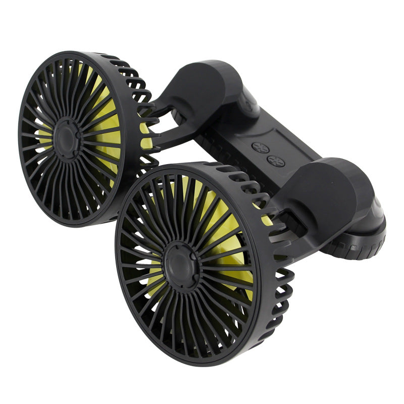 Dual-Head Rechargeable Desk Cooling Fan Kalsten