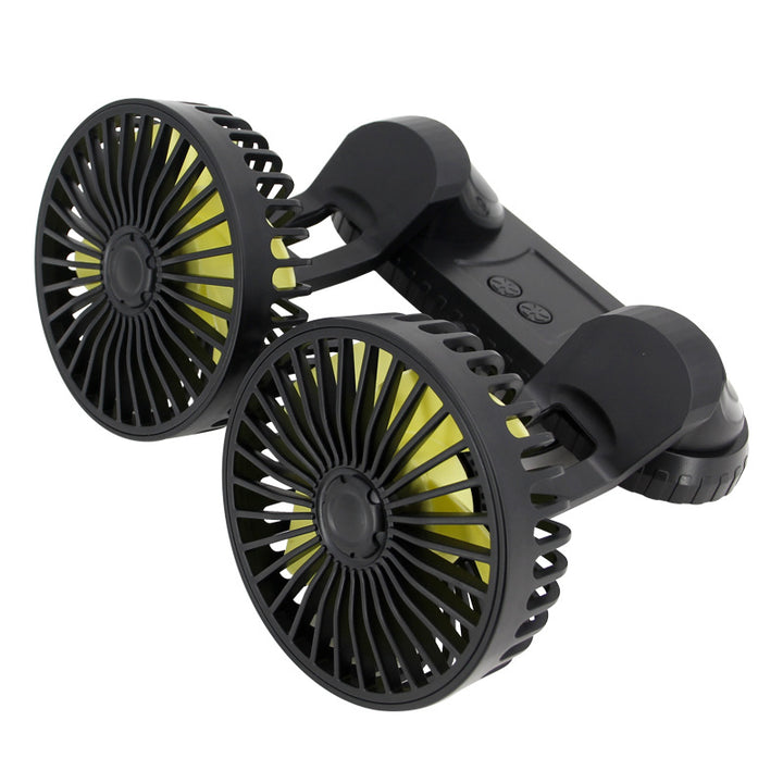 Dual-Head Rechargeable Desk Cooling Fan Kalsten