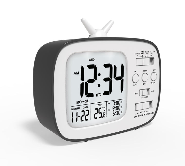 Digital radio alarm clock with large LED display Kalsten