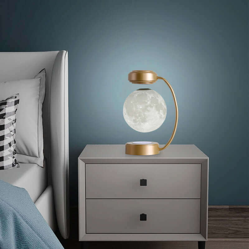 3D LED Moon Night Light Wireless Magnetic Levitating Rotating Floating Ball Lamp For School Office Bookshop Home Decoration | Kalsten