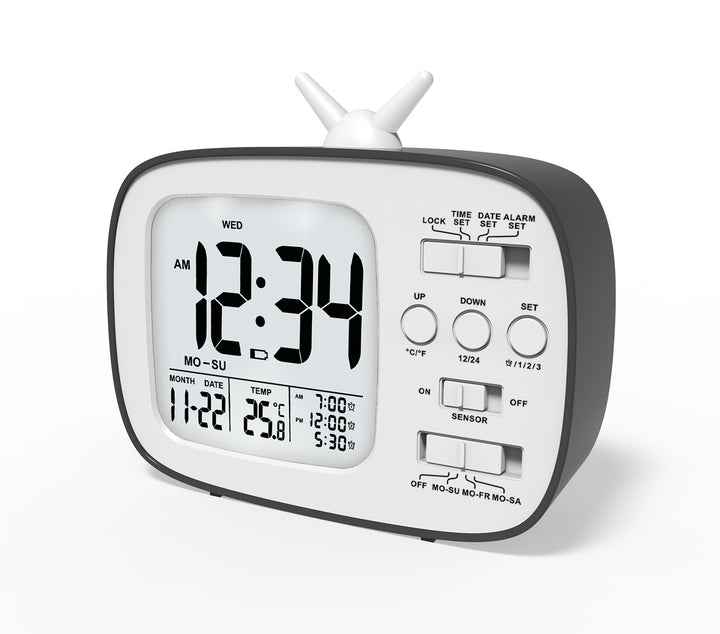 Digital radio alarm clock with large LED display Kalsten