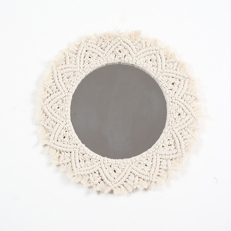 Decorative Macrame Wall Mirror Kalsten