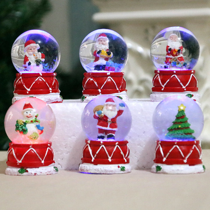 Decorative LED Christmas Snow Globe Set Kalsten