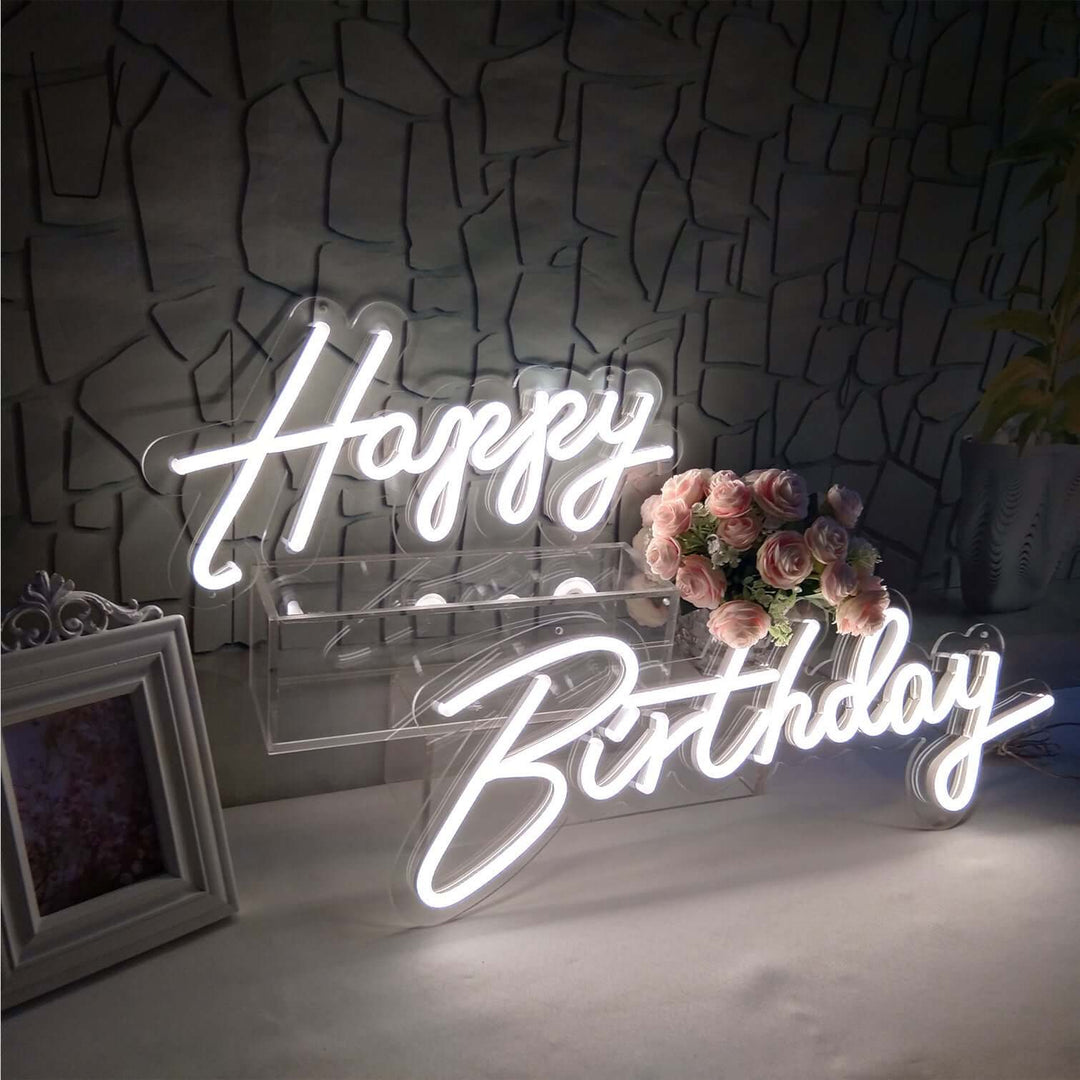 Happy Birthday Oh Baby Neon Lights Led Flex Neon Sign | Kalsten