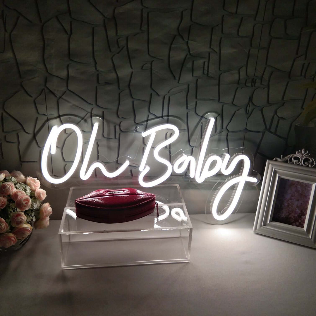 Happy Birthday Oh Baby Neon Lights Led Flex Neon Sign | Kalsten