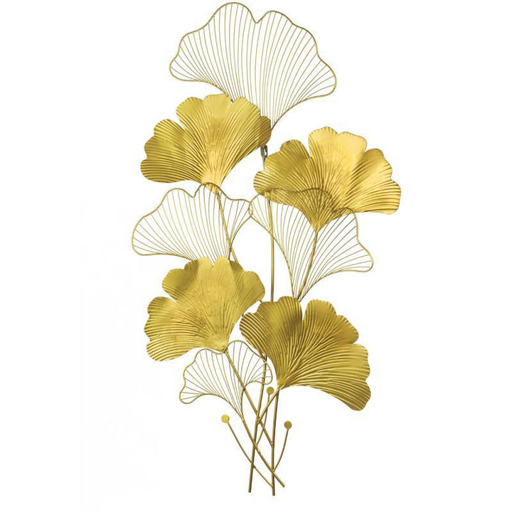 Decorative Metal Ginkgo Wall Sculpture Kalsten