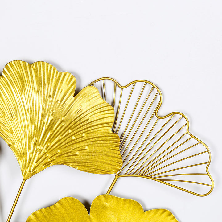 Elegant Ginkgo Leaf Wall Art Sculpture Kalsten 1789208481