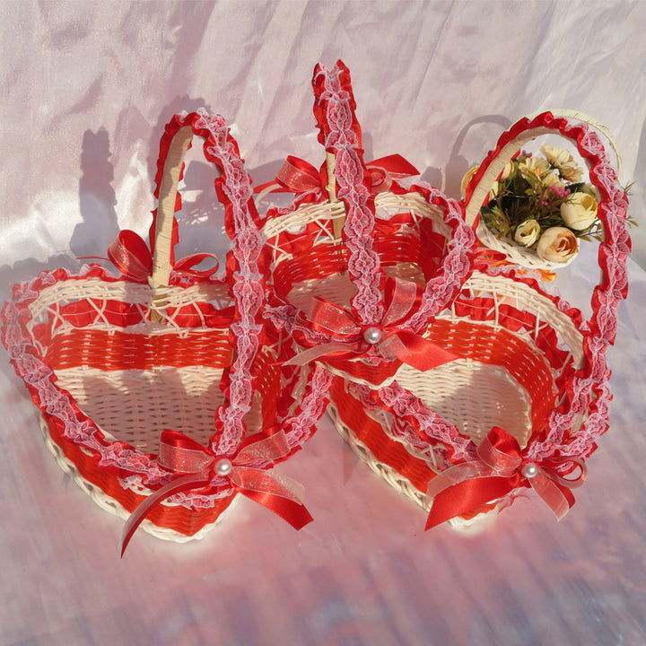 Heart-Shaped Decorative Basket Kalsten