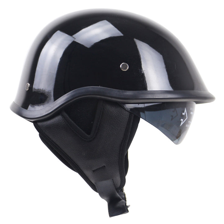 Classic Half-Shell Motorcycle Helmet with Visor Kalsten