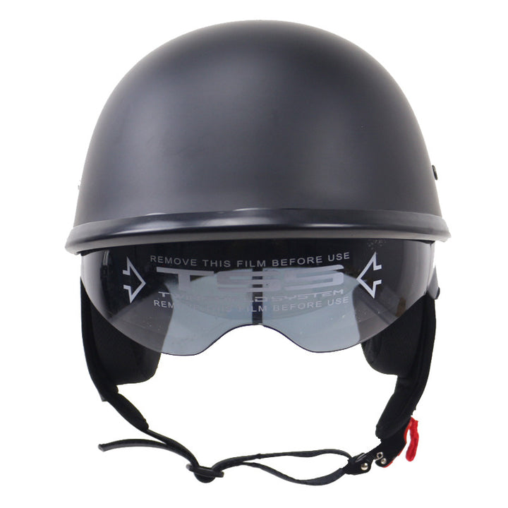 Classic Half-Shell Motorcycle Helmet with Visor Kalsten