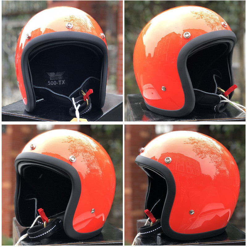 Retro Open-Face Motorcycle Helmet Kalsten