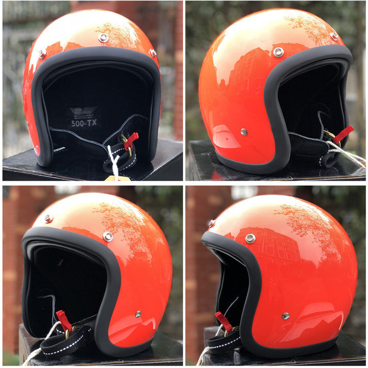 Retro Open-Face Motorcycle Helmet Kalsten