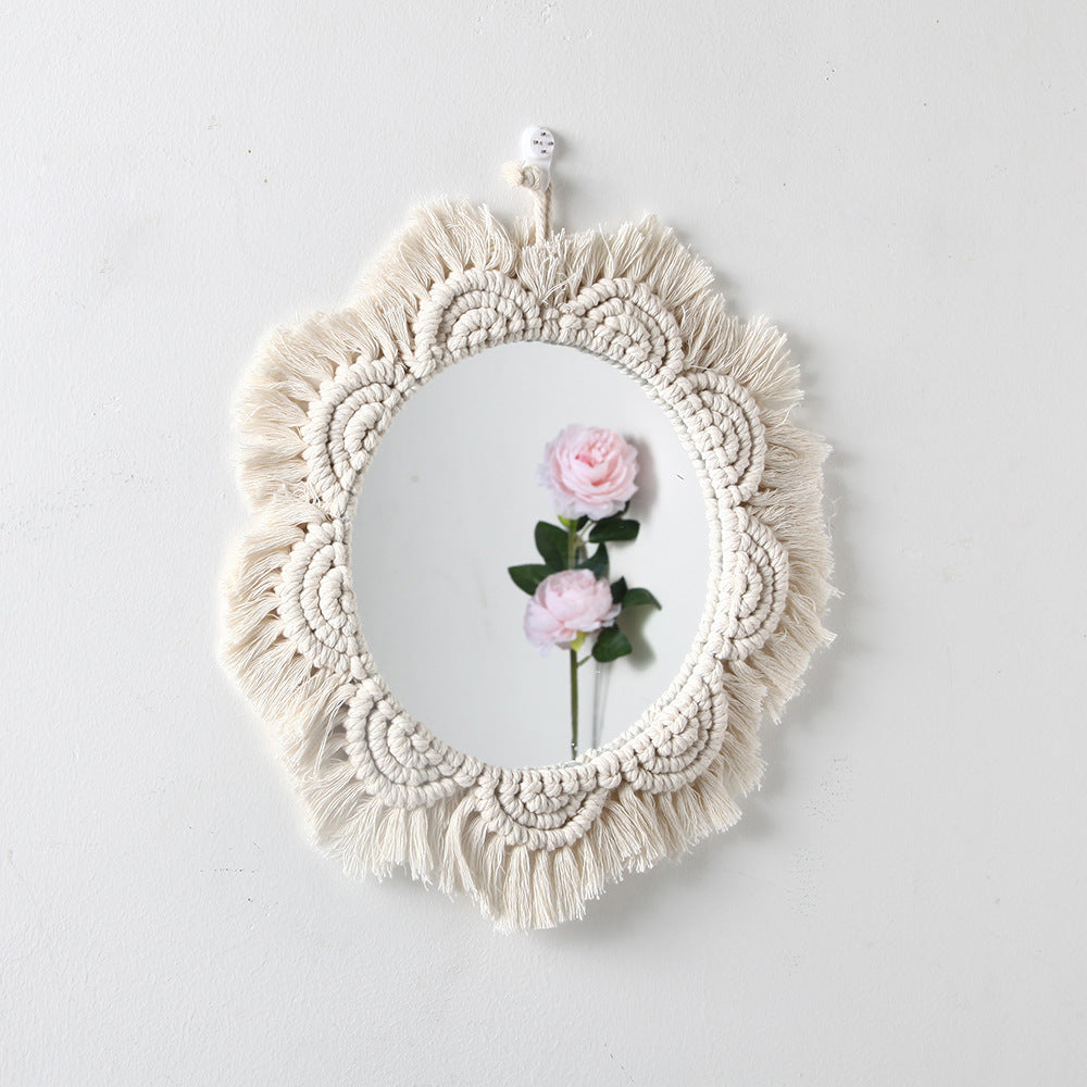 Decorative Macramé Wall Mirror Kalsten
