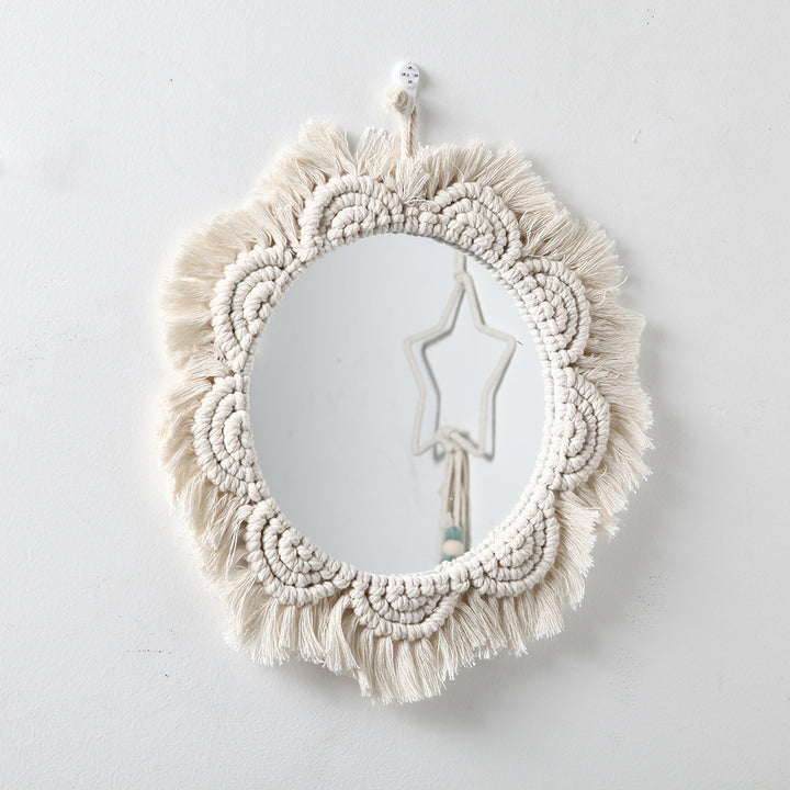Decorative Macramé Wall Mirror Kalsten