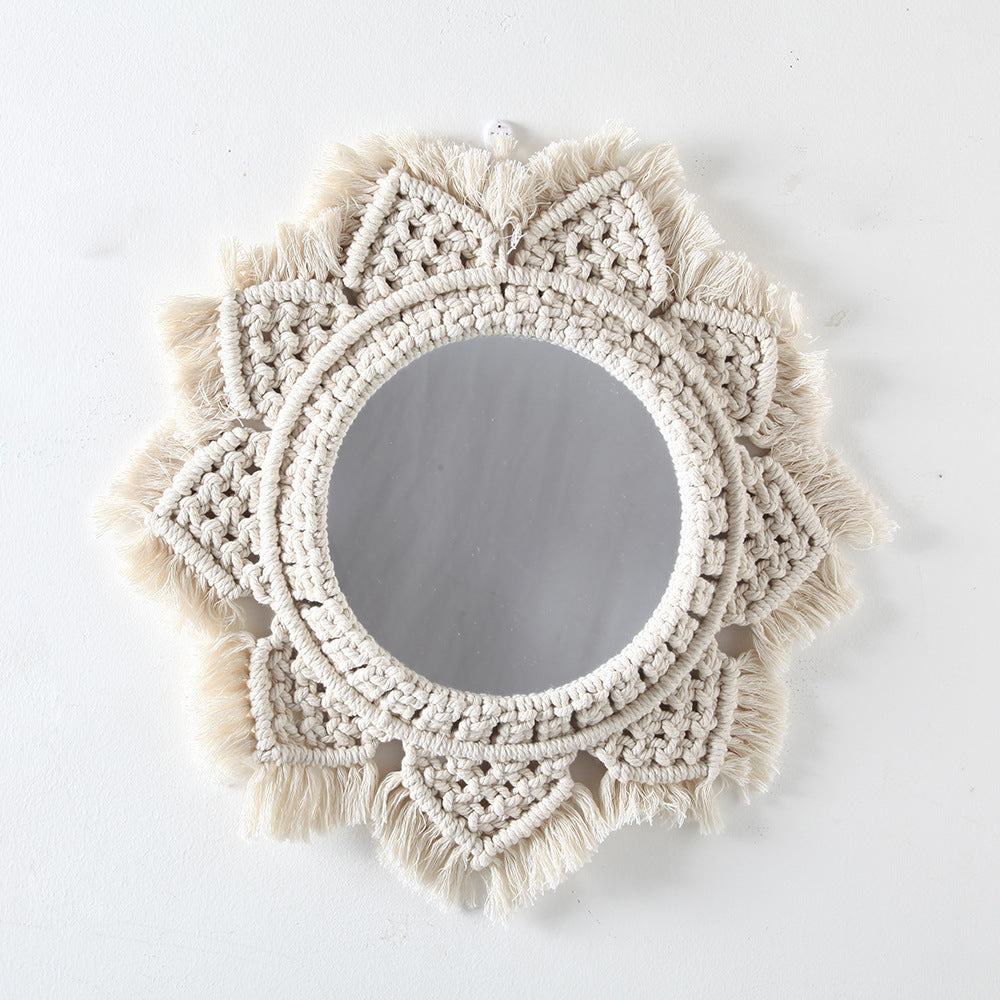 Macrame Decorative Wall Mirror Kalsten