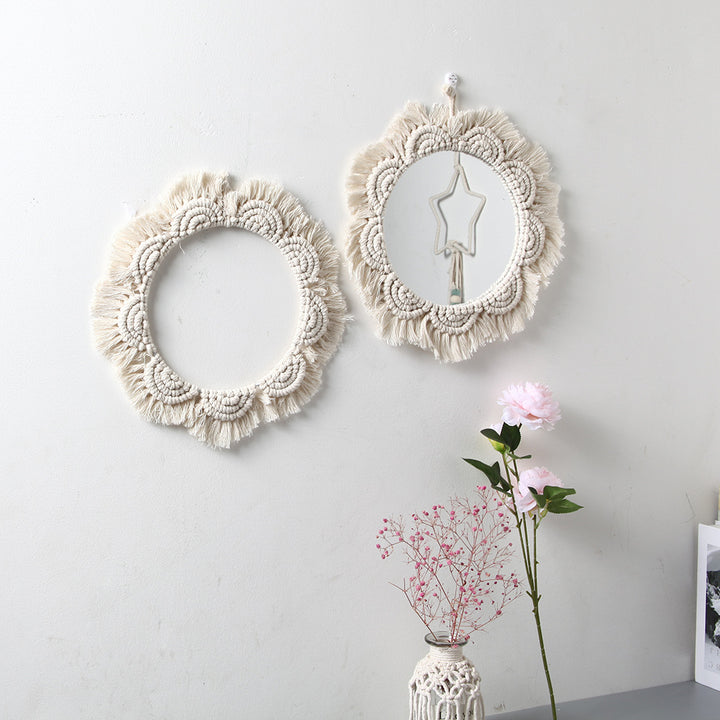 Decorative Macramé Wall Mirror Kalsten