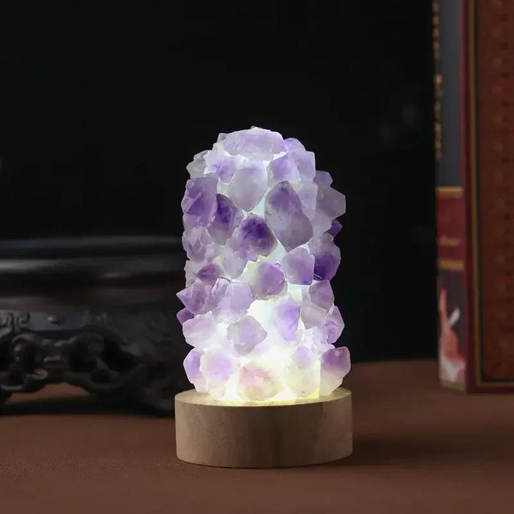 Crystal Lamp - Amethyst - Healing Energy - Gentle Light | Kalsten