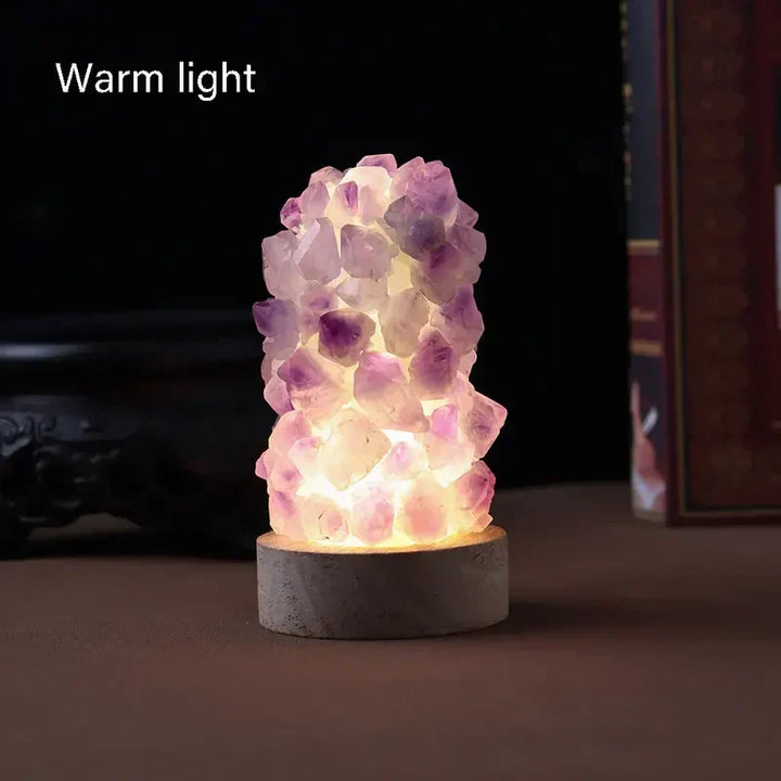 Kalsten | Crystal Lamp - Amethyst - Healing Energy - Gentle Light