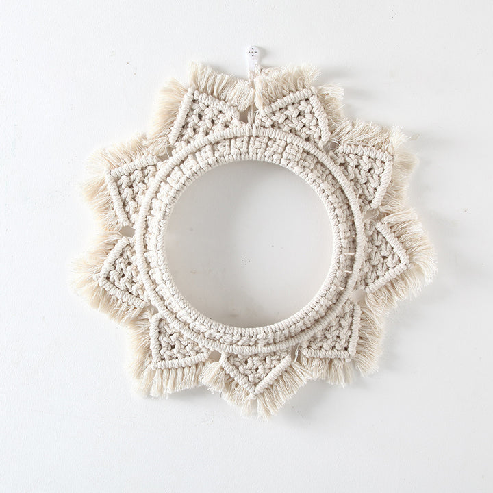 Macrame Decorative Wall Mirror Kalsten