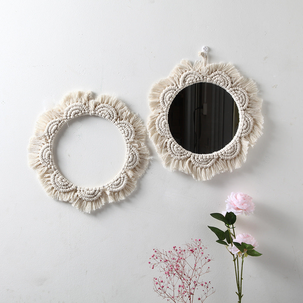 Decorative Macramé Wall Mirror Kalsten