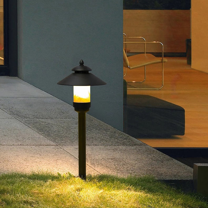 Modern Minimalist Umbrella Waterproof Aluminum Marble LED Outdoor Light For Garden | Kalsten