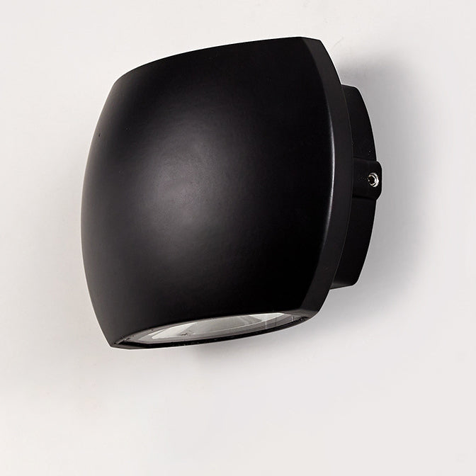 Contemporary Industrial Semicircle Aluminum LED Outdoor Wall Sconce Lamp For Garden | Kalsten