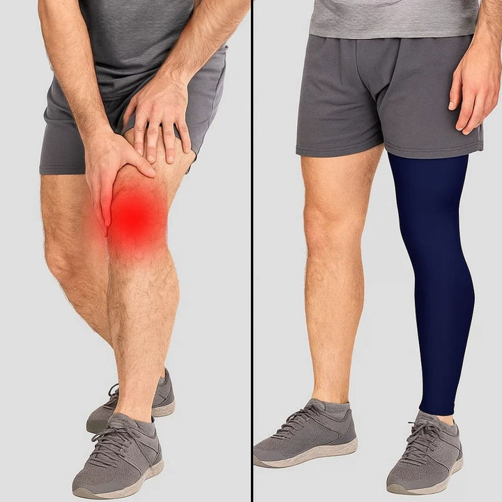 FlexiRelief | Full Leg Compression Sleeve – Knee Support – Graduated Pressure – Pain Relief – Recovery – Swelling Reduction Kalsten