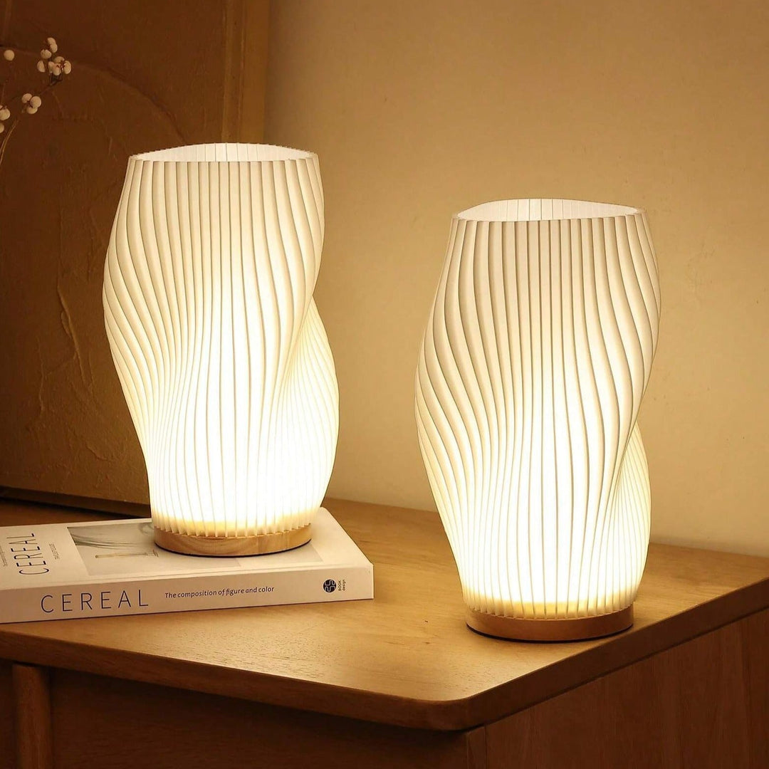 WaveGlow Dual Shade USB Table Lamp Kalsten