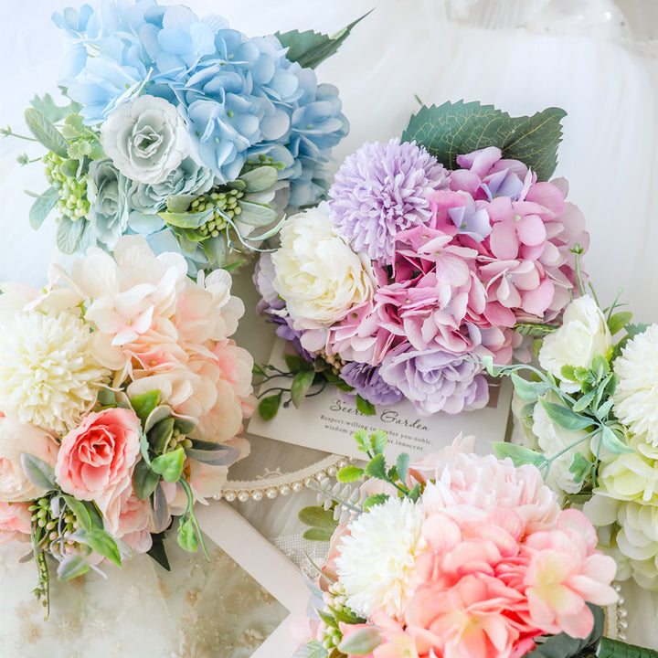 Charming Lifelike Floral Bouquet